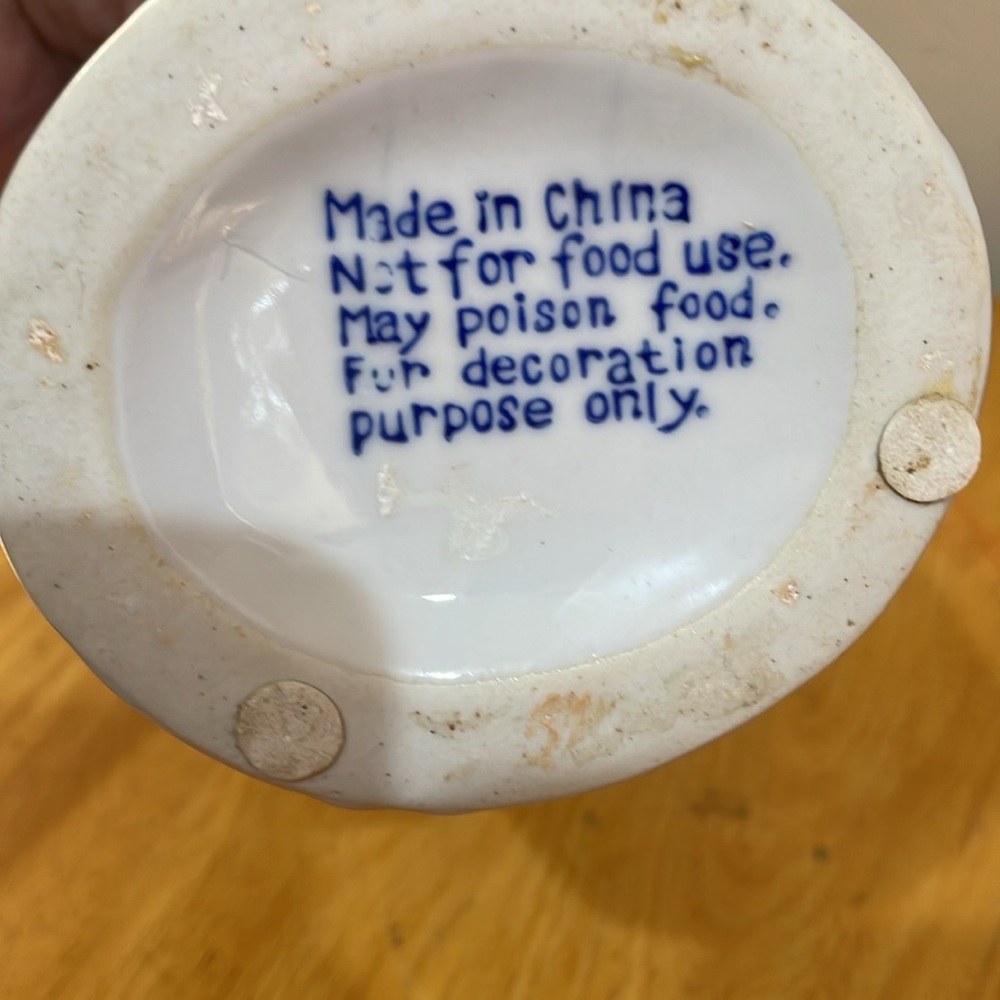 Ceramic bucket pail vase - Picture 4 of 5